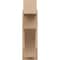 Ekena Millwork 8-in W x 48-in D x 48-in H Westlake Block Rough Cedar Woodgrain TimberThane Outlooker, Primed Tan OUTUR080X48X48WTL44RCPR - alternate 4